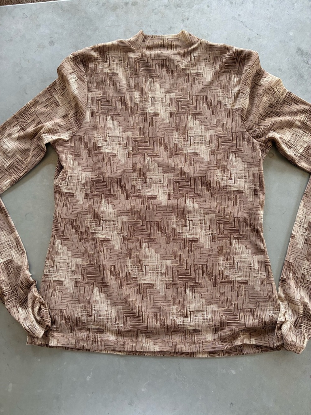 Axcess Brown Patterned V-Neck Tunic Top - Picture 8 of 10